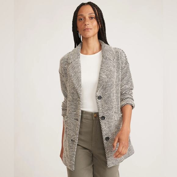 Marine Layer Birdseye Blazer Women's X-Small - Picture 1 of 7